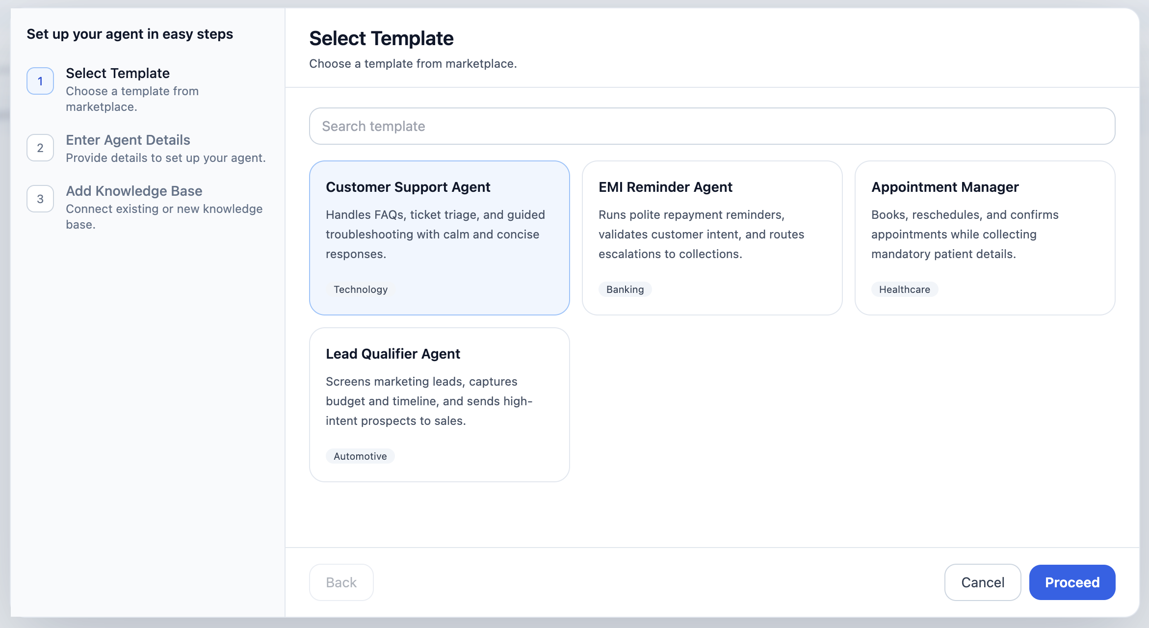 Start campaign workflow screenshot
